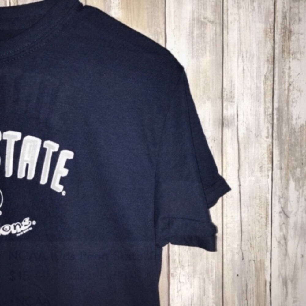 Penn State Nittany Lions Kids Large Blue Tee Boys NCAA Football Shirt - Picture 3 of 4